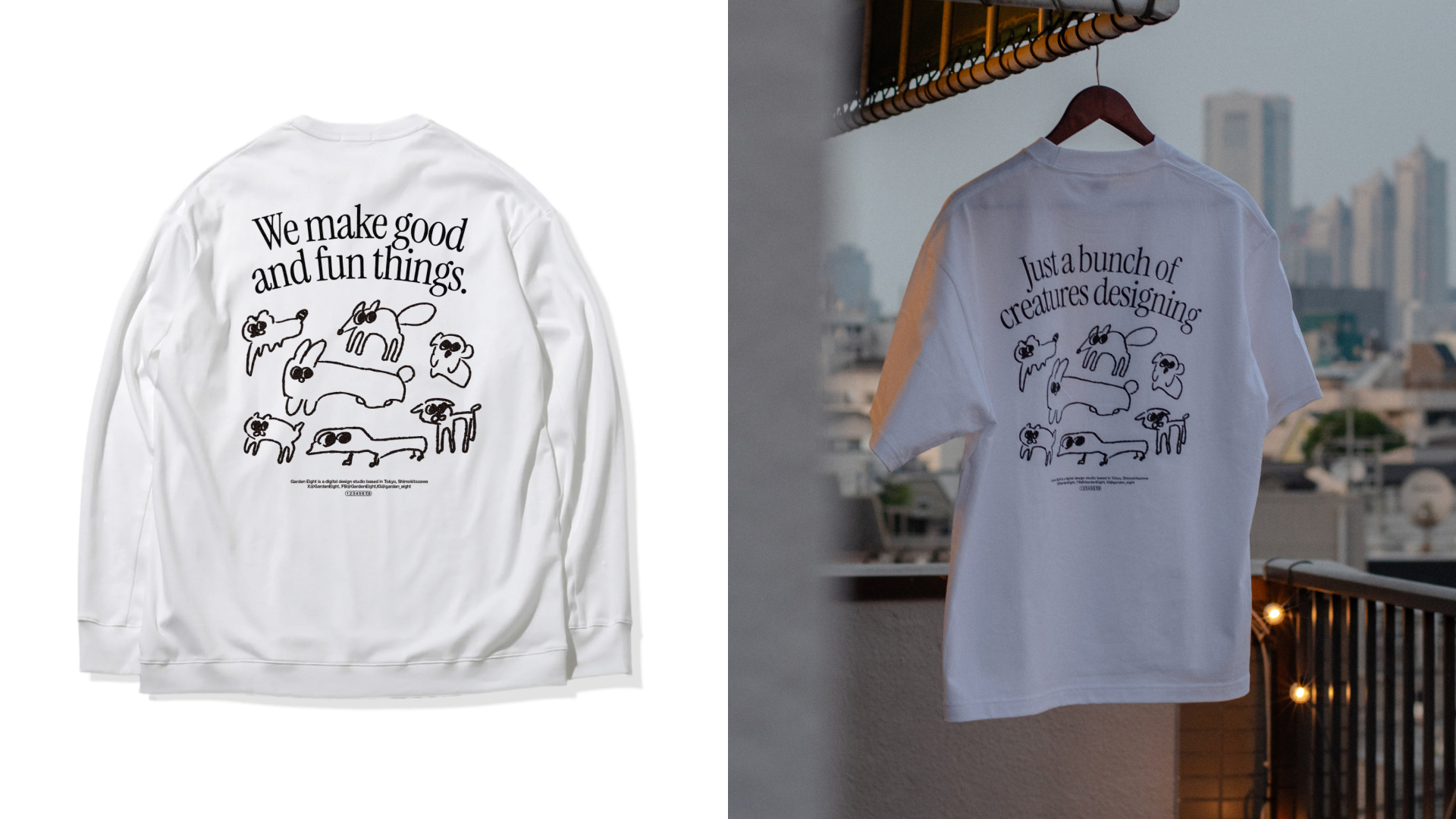 Pachiusa Hand-Drawn Illustration T-Shirt (White)